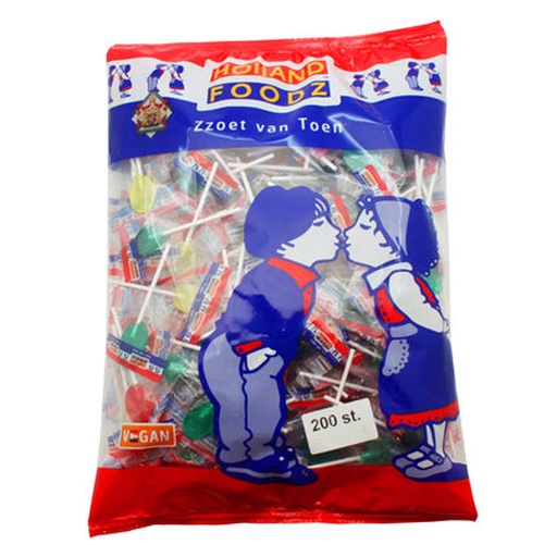 [W2502] Lollies / Sucettes Fruits Sweetz 200 pcs