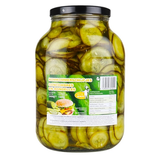 [7000] Salade De Concombres Terra Verde Verre 2,45 kg