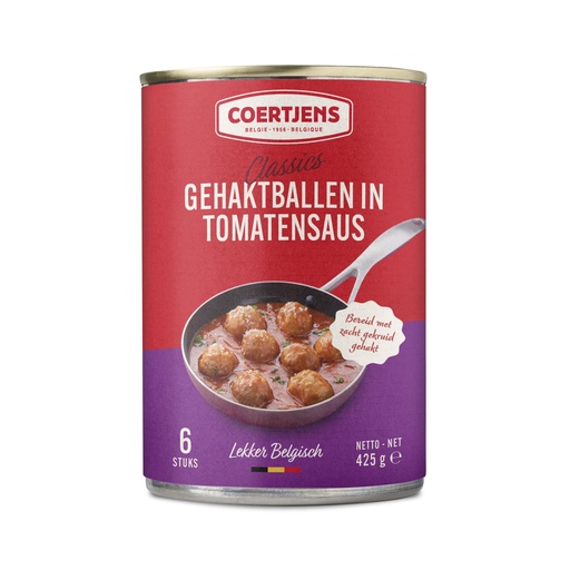 [3125] Boulettes sauce Tomate Coertjens 425 gr
