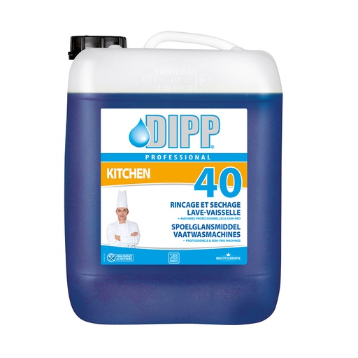 [4930] Liquide De Rincage Et Sechage Lave Vaiselle Dipp (40) 10 L