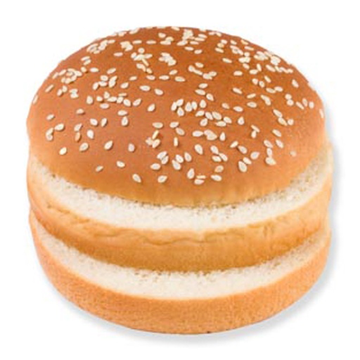 [18633] 5384 Hamburger Bun Sesam Double Cut Pastridor 2 x 24 x 77 gr