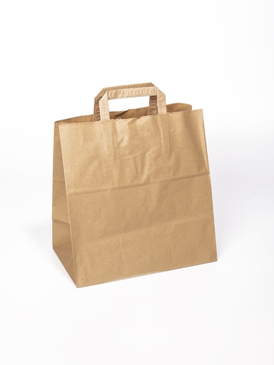 [14600] Sachet En Papier + Poignee Kraft 28 x 17 x 29 cm - 250 pcs